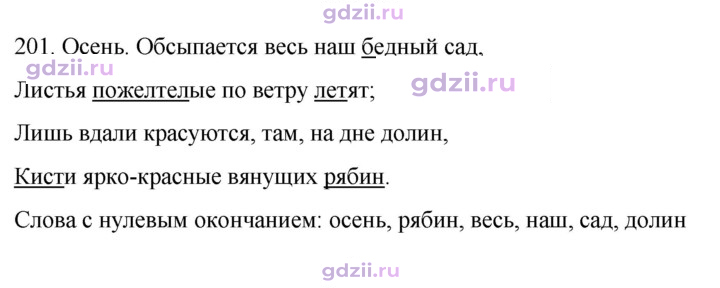 Скан решения номера 201