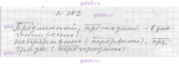 Скан решения номера 202
