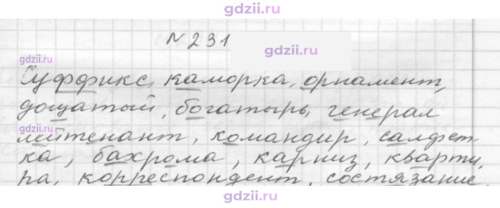 Скан решения номера 231