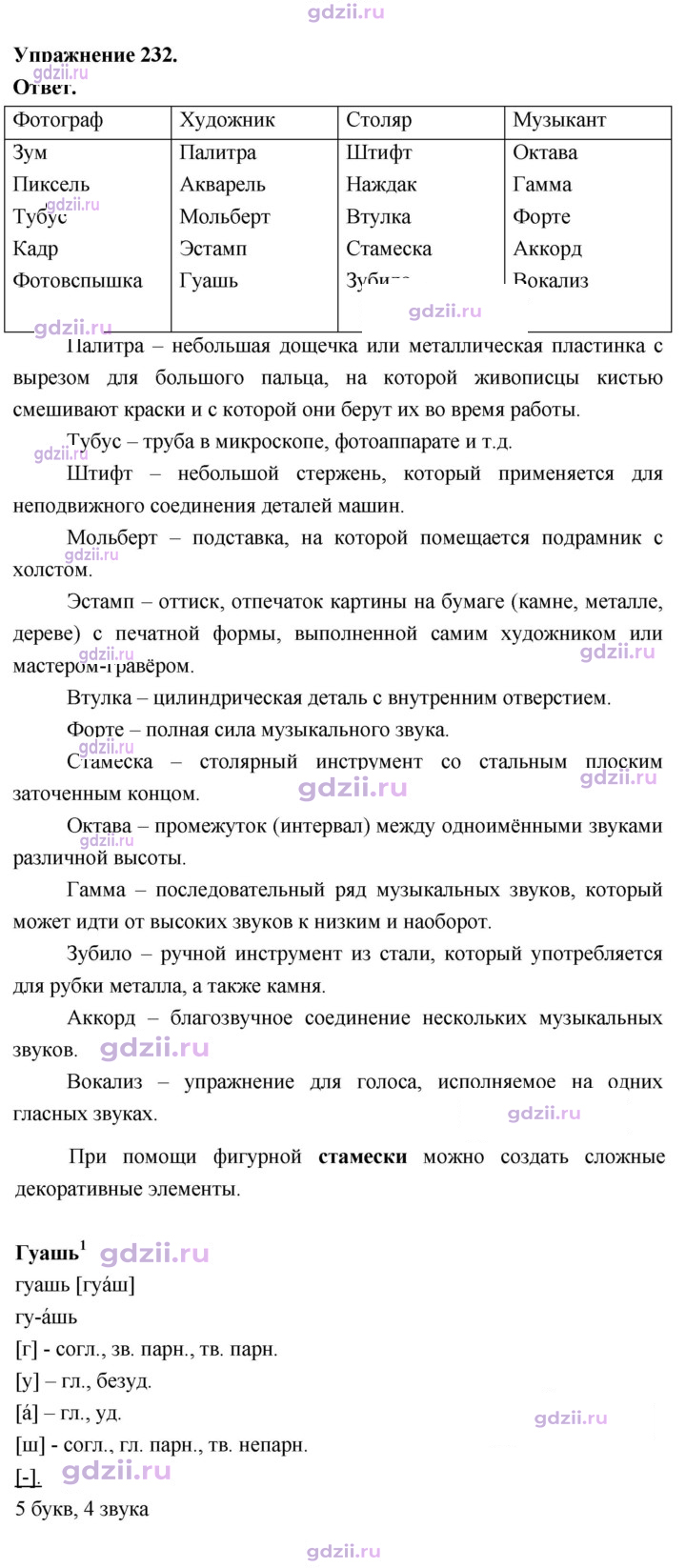 Скан решения номера 232