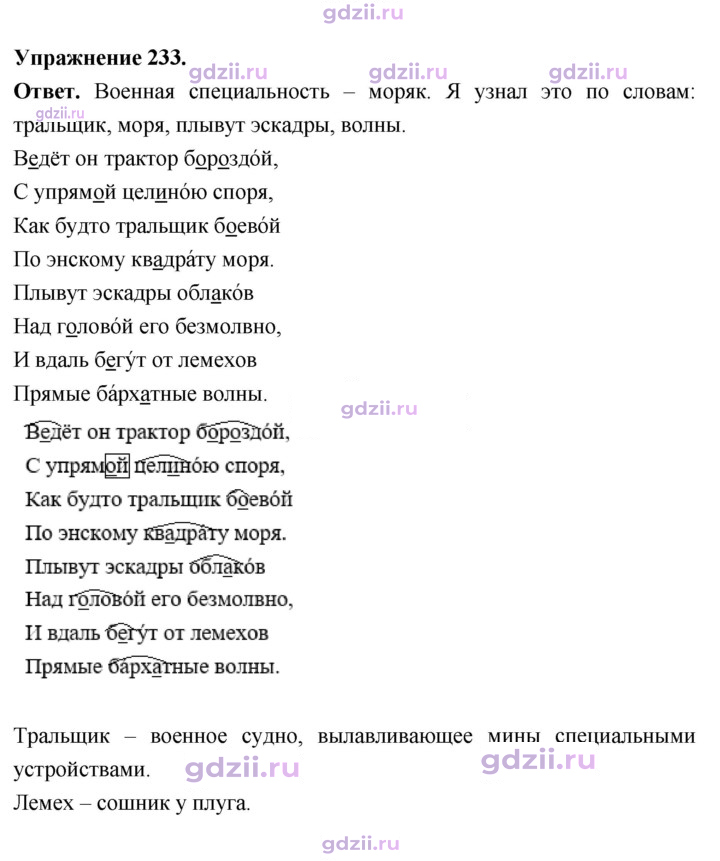 Скан решения номера 233