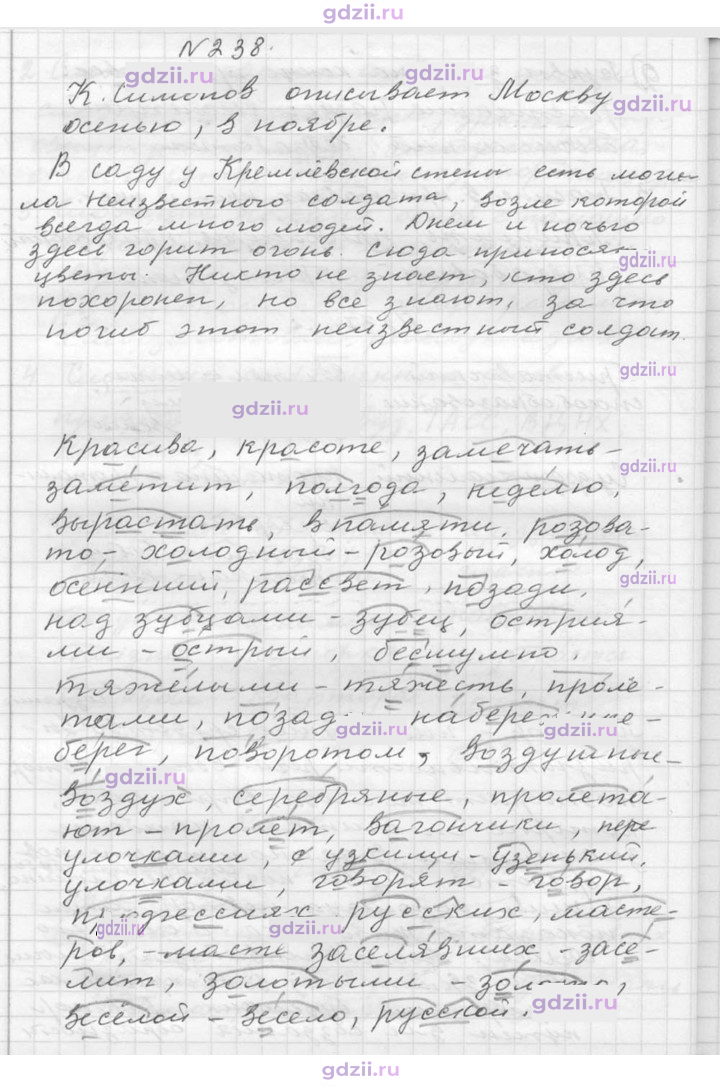 Скан решения номера 238
