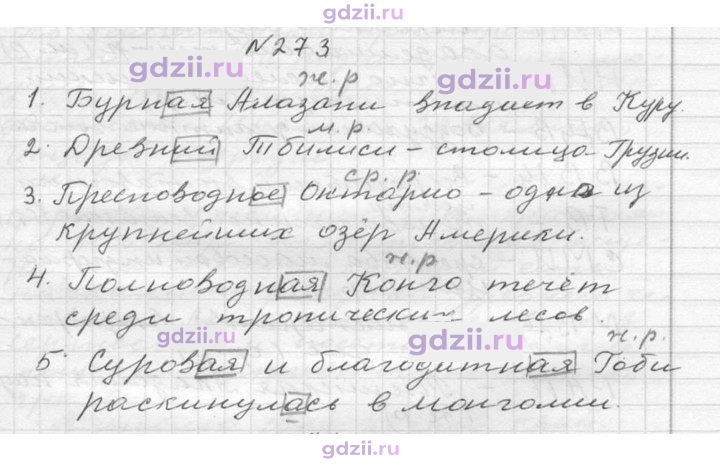 Скан решения номера 273