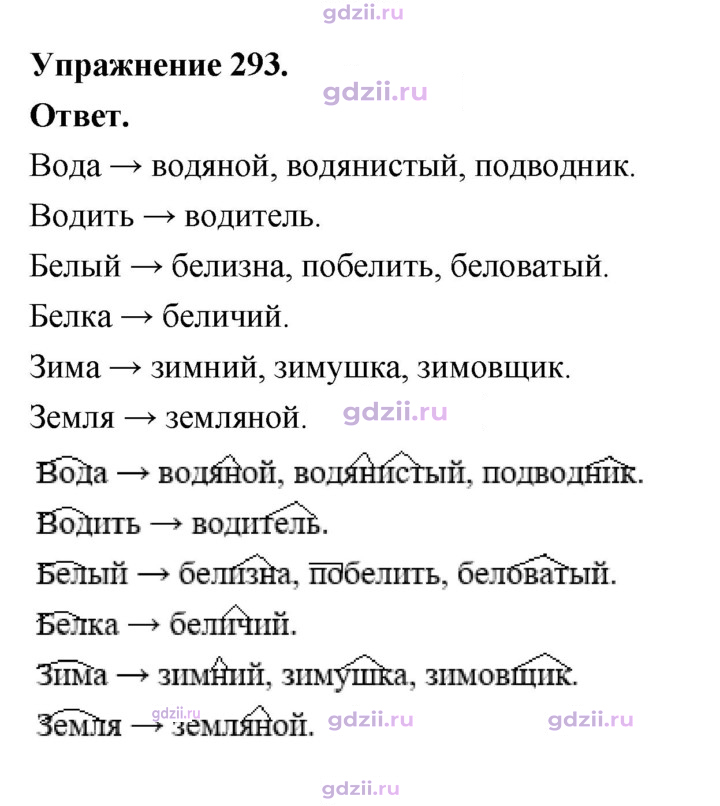 Скан решения номера 293