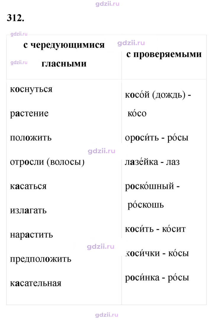 Скан решения номера 312
