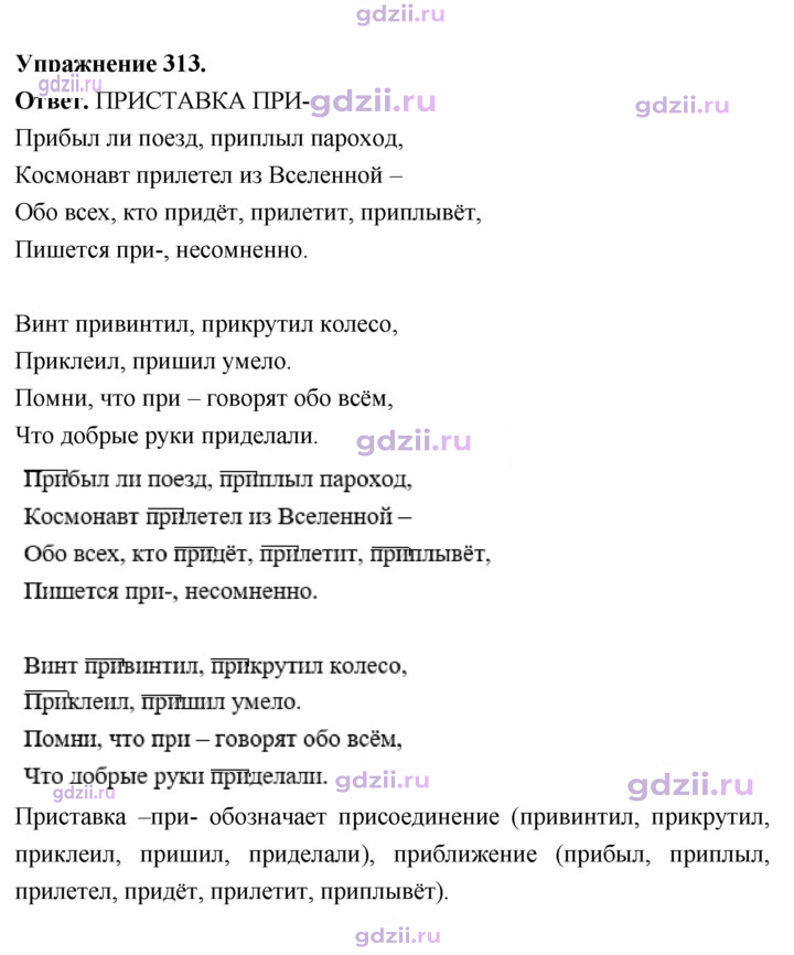 Скан решения номера 313