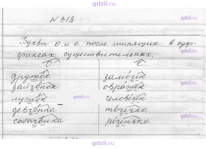 Скан решения номера 313