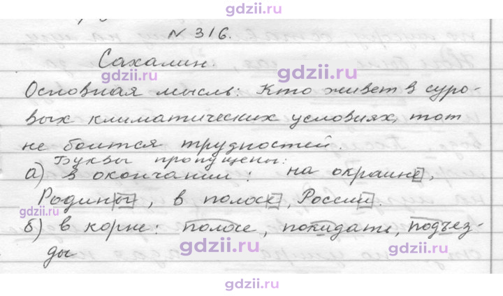 Скан решения номера 316