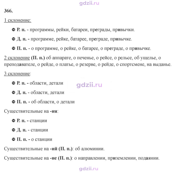Скан решения номера 366