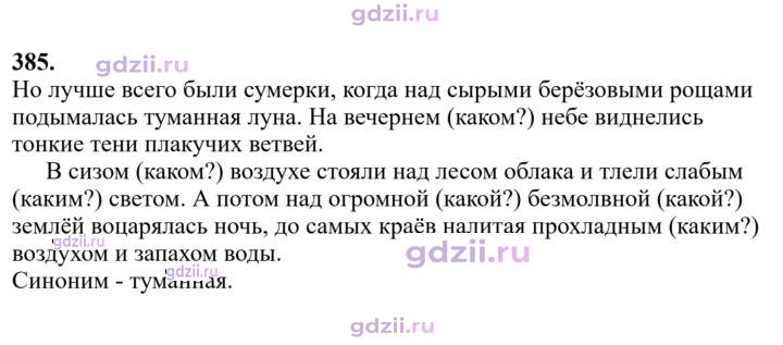 Скан решения номера 385