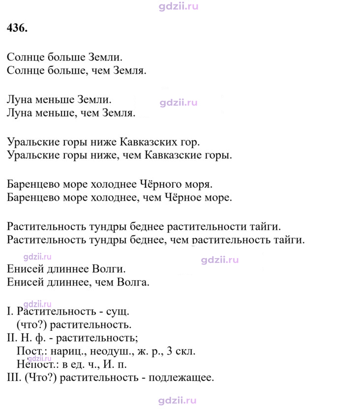 Скан решения номера 436
