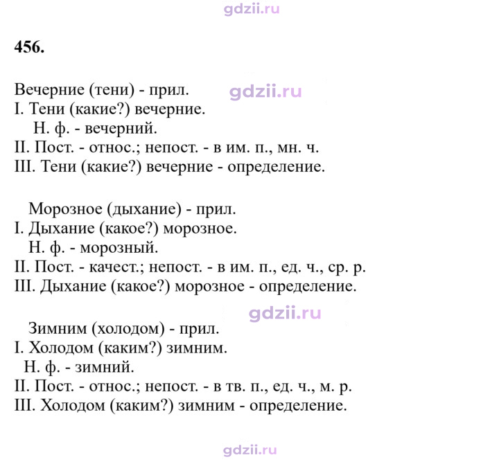 Скан решения номера 456