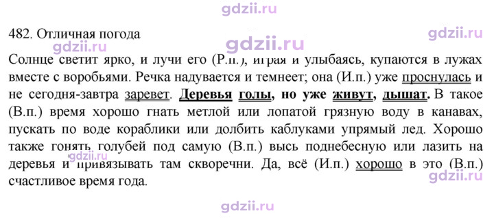 Скан решения номера 482