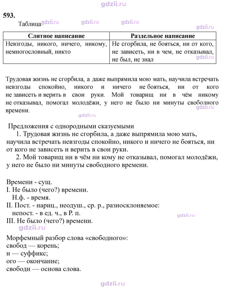 Скан решения номера 593