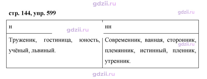 Скан решения номера 599