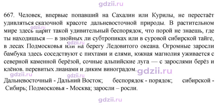 Скан решения номера 667
