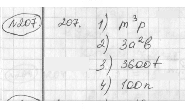 Скан решения номера 207
