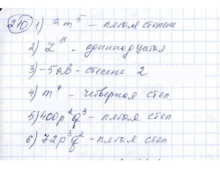 Скан решения номера 210