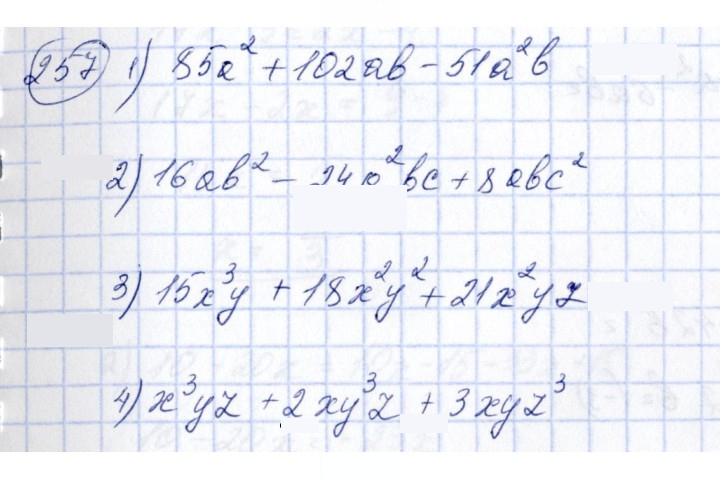 Скан решения номера 257