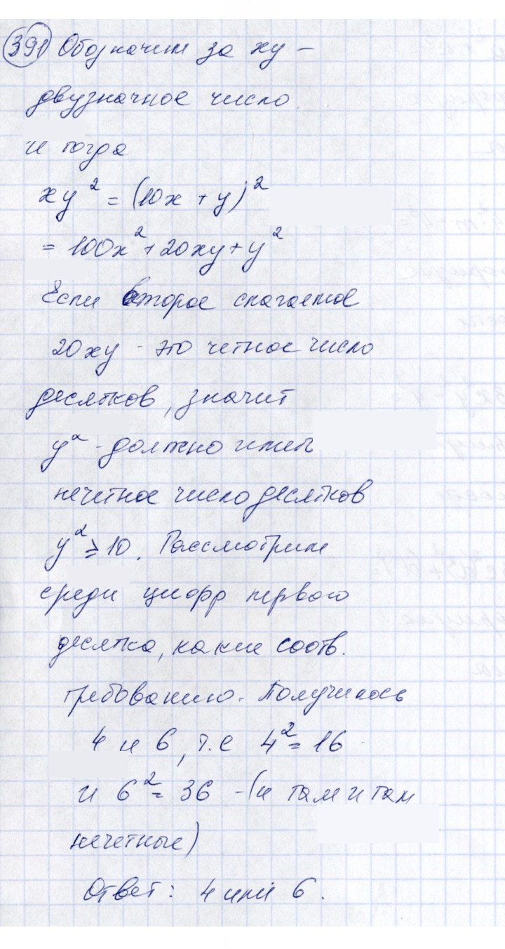 Скан решения номера 391