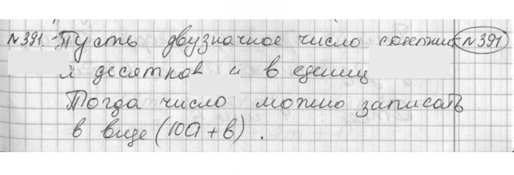 Скан решения номера 391