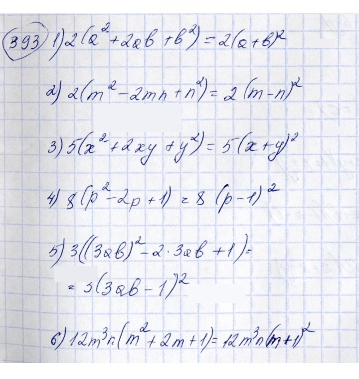 Скан решения номера 393