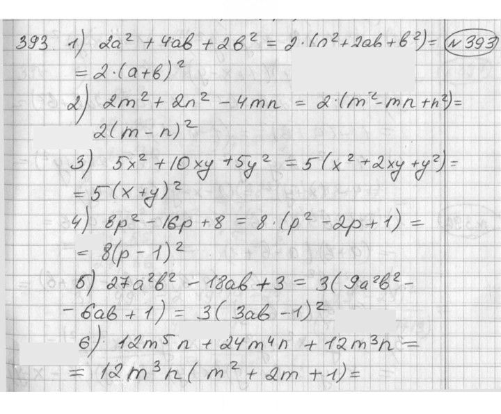 Скан решения номера 393