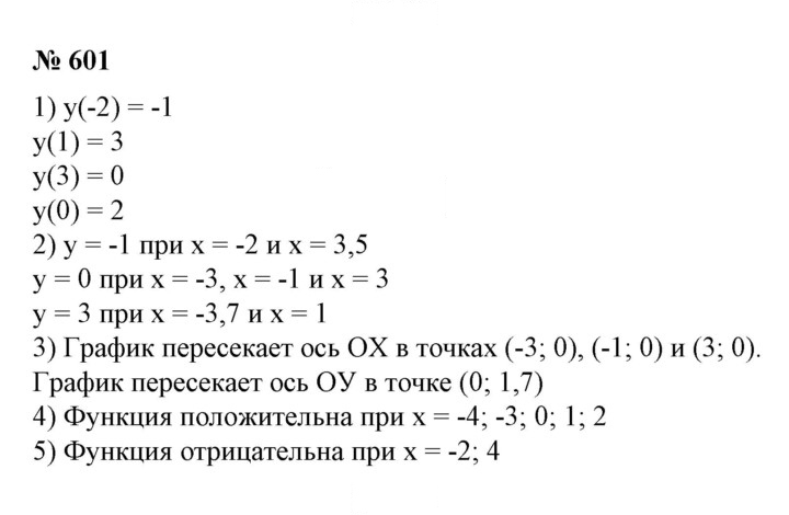 Скан решения номера 601