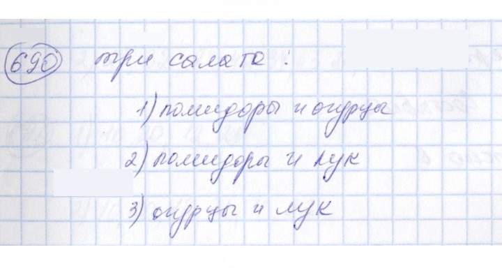 Скан решения номера 690