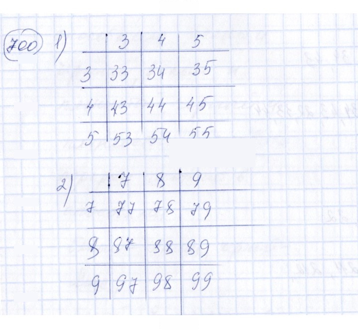 Скан решения номера 700
