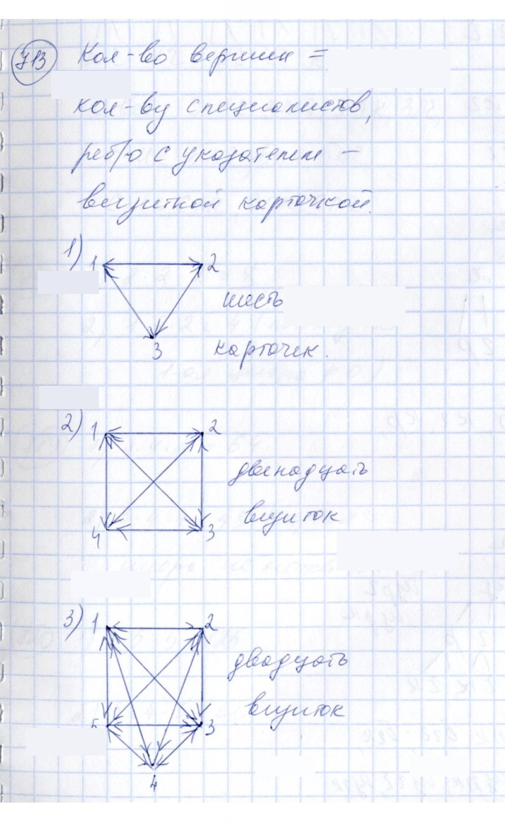 Скан решения номера 713
