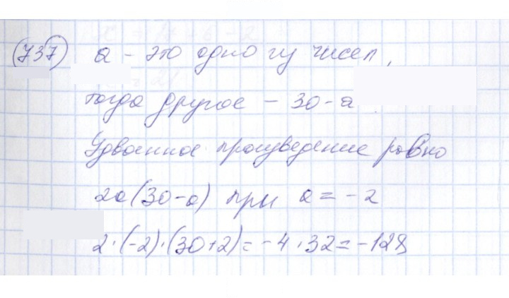 Скан решения номера 737