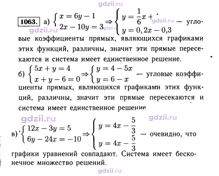 Скан решения номера 1063