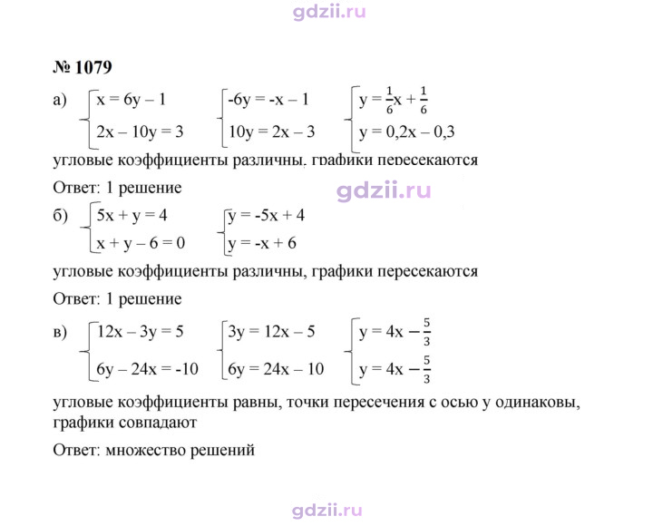 Скан решения номера 1079