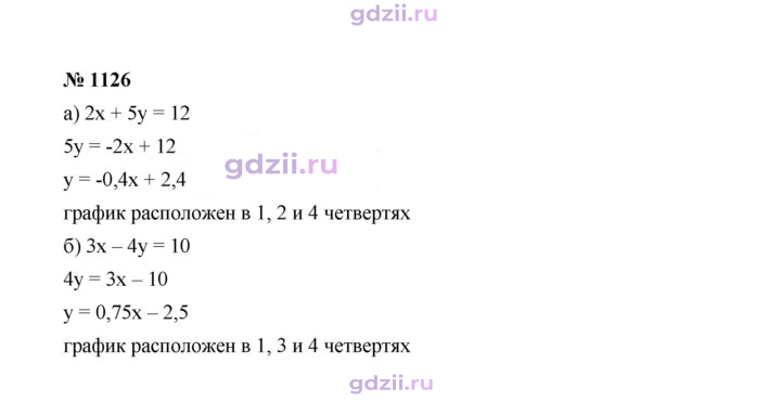 Скан решения номера 1126