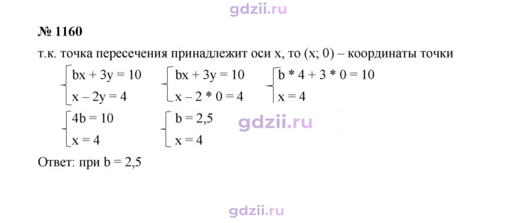 Скан решения номера 1160