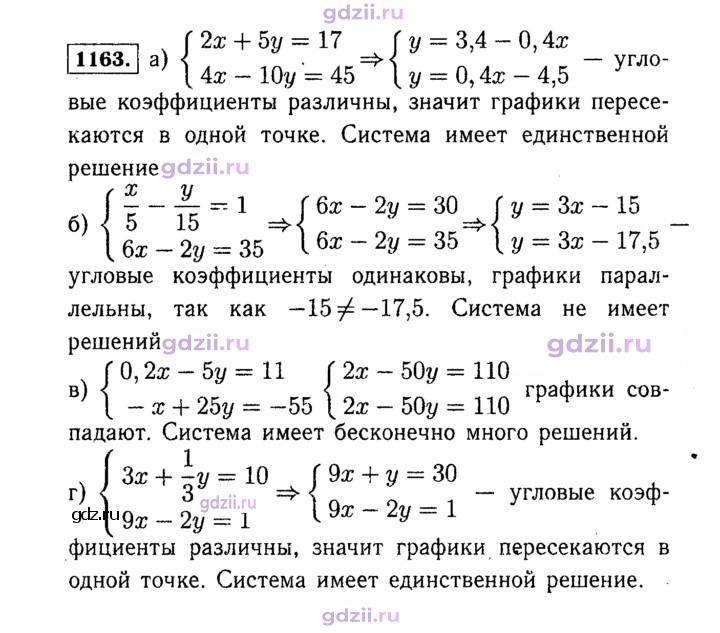 Скан решения номера 1163