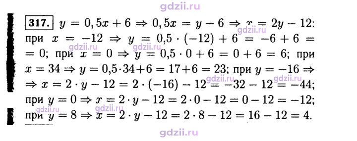 Скан решения номера 317