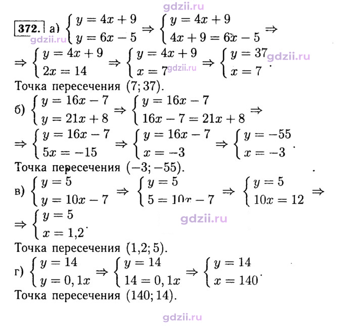 Скан решения номера 372