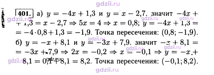 Скан решения номера 401