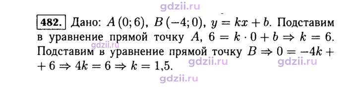 Скан решения номера 482