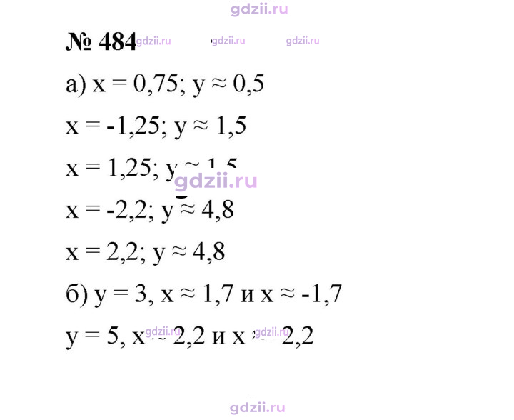 Скан решения номера 484