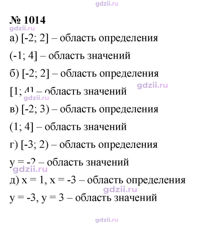 Скан решения номера 1014