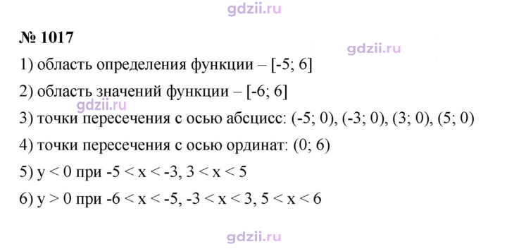 Скан решения номера 1017