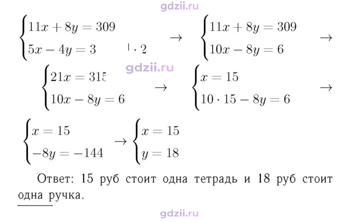 Скан решения номера 1087