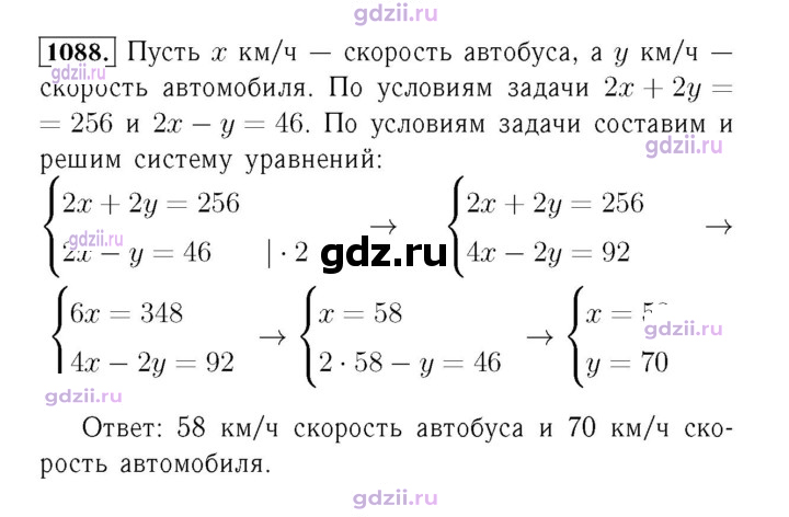 Скан решения номера 1088