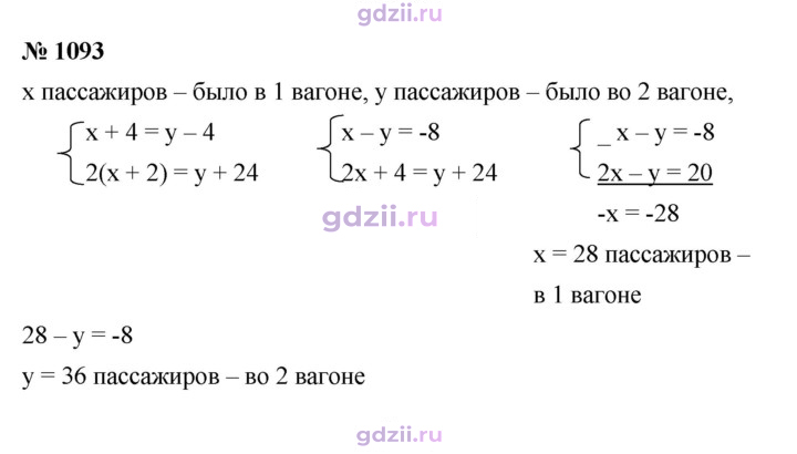 Скан решения номера 1093