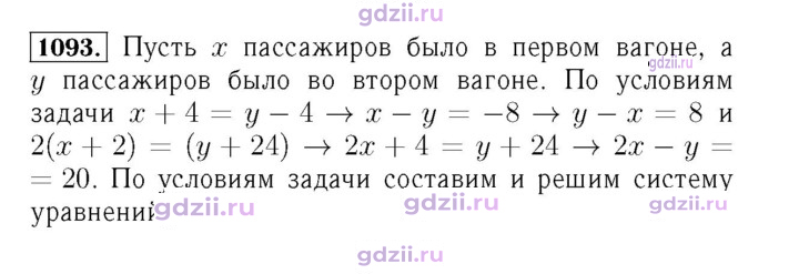 Скан решения номера 1093