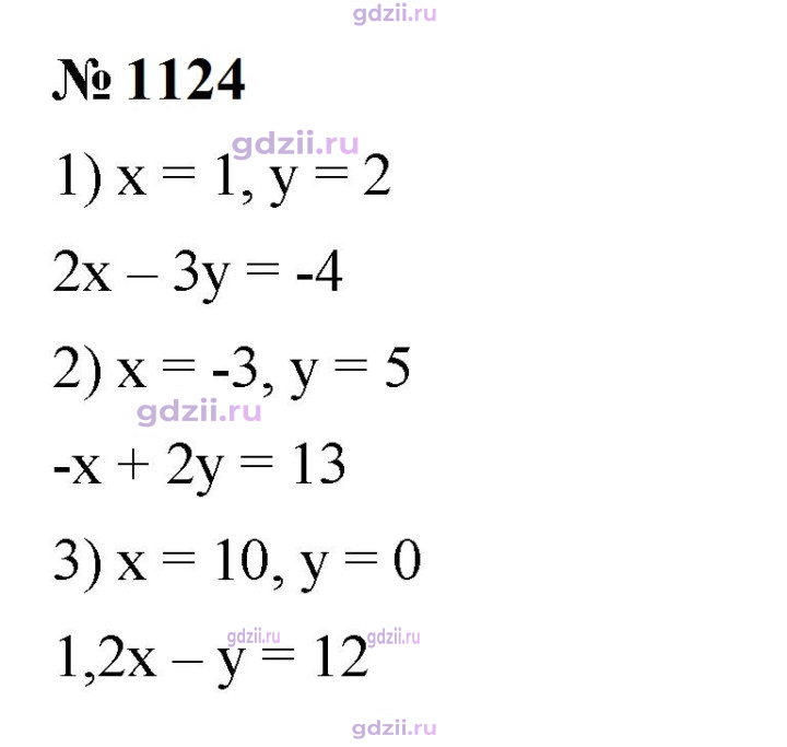 Скан решения номера 1124