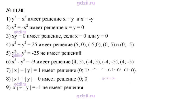 Скан решения номера 1130